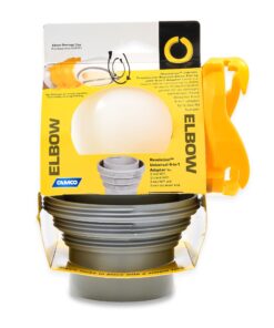 Camco Revolution RV Sewer Hose Bayonet Elbow | Features a Built-In Gasket for an Odor-Tight Connection, a 360-Degree Swivel for Easy Install, and Includes a 4-in-1 Adapter (39471) 4-in-1 Sewer Elbow Standard Packaging 10 81lvO7Nz8TL