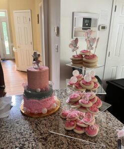 YestBuy 4 Tier Acrylic Cupcake Stand, Premium Cupcake Holder, Acrylic Cupcake Tower Display Cady Bar Party Décor – Display for Pastry(4.7" Between 2 Layers)… 4 Tier Square (4.7" between 2 layers) Clear 37 81lxDjs0xPL