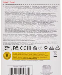 Alternative view of SanDisk 64GB Class 4 SDXC Flash Memory Card- SDSDB-064G-B35 (Label May Change) 64 GB SD Standard Packaging
