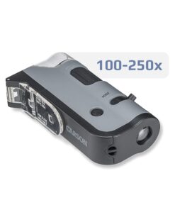 Alternative view of Carson MicroFlip 100x-250x LED and UV Lighted Pocket Microscope with Flip Down Slide Base and Smartphone Digiscoping Clip (MP-250) Single Pack