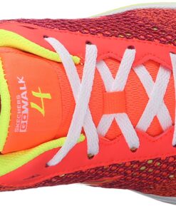 Skechers Performance Women's Go Walk 4 Exceed Walking Shoe 6 Pink/Lime 12 81m 1m0DGyL