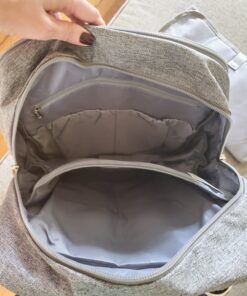 RUVALINO Diaper Bag Backpack, Multifunction Travel Back Pack Maternity Baby Changing Bags, Large Capacity, Waterproof and Stylish, Gray 53 81m0qO3UG4L