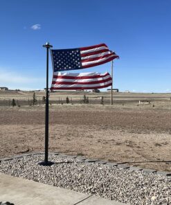 American Flags for Outside 3X5 -American Flag 3x5 with Embroidered Stars and Sewn Stripes US Flag 3x5 Heavy Duty Outdoor Made in USA for High Wind- All Weather Flags 3 by 5 Foot 45 81m1dJm4pwL