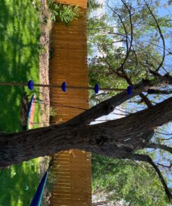 Squirrel Products Climbing Rope with Disc Swing - Active Outdoor Playset Equipment - Blue 25 81m1nDSBIeL