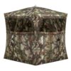 Barronett Blinds Grounder Portable Hunting Blind, Pop-Up Hub Blind, Large Shooting Windows, Bloodtrail Woodland Grounder 250 46 81m2RxjnScL