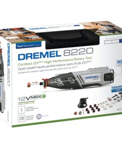 Dremel 8220-1/28 12-Volt Max Cordless Rotary Tool Kit- Engraver, Sander, and Polisher- Perfect for Cutting, Wood Carving, Engraving, Polishing, and Detail Sanding- 1 Attachment & 28 Accessories 29 Piece Kit 31 81m2hZieuL 2