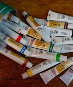 U.S. Art Supply Professional 24 Color Set of Art Oil Paint in 12ml Tubes - Rich Vivid Colors for Artists, Students, Beginners - Canvas Portrait Paintings 24 Count (Pack of 1) 29 81m36F3JqL