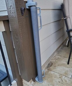 Perma Child Safety Indoor/Outdoor Retractable Baby Gate 33" Tall, Extends to 71" Wide, Gray Gray V1 33" Tall x 71" Wide 51 81m3fRkggqL