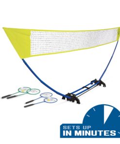 EastPoint Sports Easy Setup Badminton Set - Backyard Outdoor Game for Family Fun - Includes 2 Racket & 2 Shuttlecocks 37 81m4K1Z9dZS