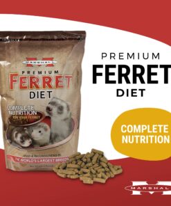 Marshall Pet Products Natural Complete Nutrition Premium Ferret Diet Food with Real Chicken Protein, Highly Digestible, 4 lbs 4 Pound (Pack of 1) 8 81m4OBgEvVL