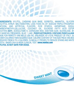 Mentos Pure White Sugar-Free Chewing Gum With Xylitol, Sweet Mint, Bulk, 50Piece Bottle (Pack Of 6) 15 81m744mPOL