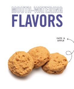 Three Dog Bakery Soft Baked Classic Cookies with Oats and Apple, Premium Treats for Dogs, 13 Ounce Box (114334) 13 Ounce (Pack of 1) 18 81m7idc5CqL