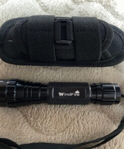 WindFire WF-501B Flashlights High 1200 Lumens Tactical Flashlight 1 Mode 3.7-18v High Powered Handheld Torch Water Resistant Portable with Holster Duty Belt Holder (Battery Not Included) 19 81m9AIDkBBL