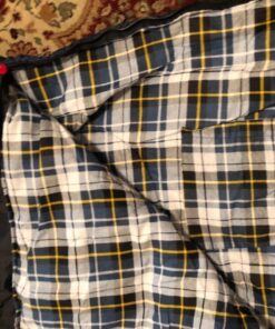 REDCAMP Cotton Flannel Sleeping Bag for Camping Backpacking, Adults Cold Weather Envelope Sleeping Bags with 2/3/4lbs Filling Blue with 2lbs filling 37 81mARs1H1hL