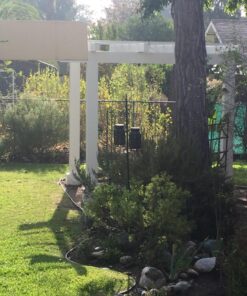 Maggift 2 Pack 10.6 Inch Hanging Solar Lights Outdoor Retro Hanging 20 Lumens Christmas Decorative Solar Lantern with Handle, Brown 2Pack-Retro Hanging Solar Lantern 44 81mAcIVffaL