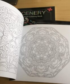 Adult Coloring Books Set - 3 for Grownups 120 Unique Animals, Scenery & Mandalas Designs. Adults Relaxation. 51 81mApSIZL