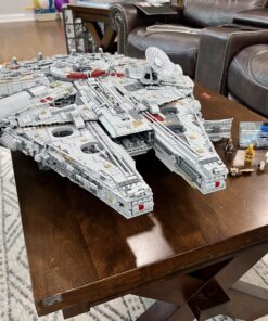LEGO Star Wars Ultimate Millennium Falcon 75192 - Expert Building Set and Starship Model Kit, Movie Collectible, Featuring Classic Figures and Han Solo's Iconic Ship, Best Gift for Adults 85 81mBzcznSgL