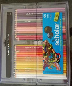 Prismacolor Scholar Colored Pencils, 60 Pack (Color assortment may vary) 60 Count 43 81mCx1VW77L