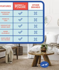 Wobble Wedges Rigid Plastic Shims, 75 Pack - MADE IN USA - Multi-Purpose Shim Wedges for Home Improvement & Work - Plastic Wedge, Table Shims, Toilet Shims, Furniture Levelers, & Leveling Feet - Black 14 81mE8IPcDLL