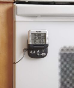 Polder Classic Combination Digital in-Oven Programmable Meat Thermometer and Timer Graphite 23 81mEmmI9trL