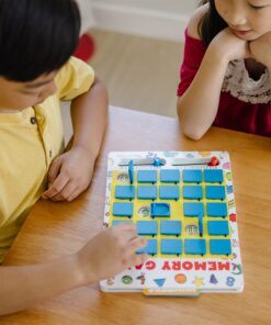 Melissa & Doug Flip to Win Travel Memory Game - Wooden Board, 7 Double-Sided Cards Games, Road Trip Essentials For Kids, Hangman Toddlers And Kids 5+ 37 81mHo9iV3L 1