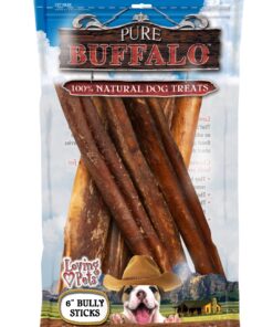 Alternative view of Loving Pets Pure Buffalo 6-Inch Bully Stick Dog Treat, 6-Pack 6 Inch (Pack of 6)
