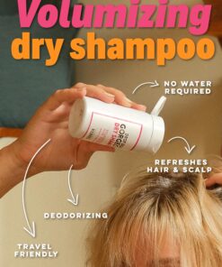 Handmade Heroes Non Aerosol Dry Shampoo Volume Powder | 1.8oz | 100% Natural & Vegan | For Dark Hair & Brunette Hair 01 - Medium to Dark Hair (1pc) 30 81mJIOO78ML