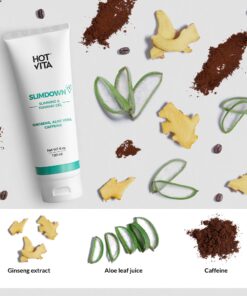 Hot Vita Slimdown Gel – Slimming Body Cream – Skin Care Product for Women – Increases Circulation with Caffeine, Ginseng Extract, Guarana Seed, Aloe Vera 6 Ounce 17 81mKOWN RbL
