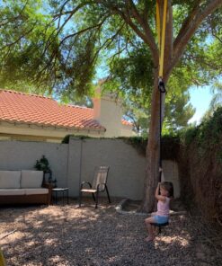 Squirrel Products Heavy Duty Plastic Tree Swing - Single Disc Rope Swing with Leg Protectors - Additions & Replacements - Outdoor Play Equipment - Green 29 81mKV1F8AXL 3