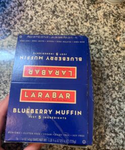 LÄRABAR Bluberry Muffin, Gluten Free Vegan Fruit & Nut Bar, 16 Ct Blueberry Muffin 36 81mLGmXbwL