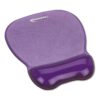 Gel Mouse Pad w/Wrist Rest, Nonskid Base, 8-1/4 x 9-5/8 in., Purple 22 81mLYeJy4oL