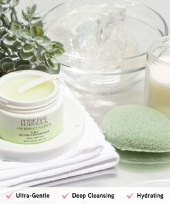 Physicians Formula Face Cleansing Balm The Perfect Matcha 3-in-1 Makeup Remover For Eye, Lip, Or Face, Deeply Cleanses Pores And Removes Impurities, Ultra Nourishing Soothing Treatment 24 81mMxWPKiL