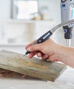 Dremel Flex Shaft Rotary Tool Attachment with Comfort Grip and 36” Long Cable - Engraver, Polisher, and Mini Sander- Ideal for Detail Metal Engraving, Wood Carving, and Jewelry Polishing ,225-02, Grey Shaft attachment 38 81mO5zIKgL