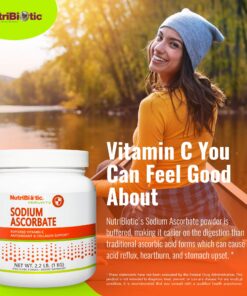 NutriBiotic - Sodium Ascorbate Buffered Vitamin C Powder, 2.2 Lb | Vegan, Non-Acidic & Easier on Digestion Than Ascorbic Acid | Essential Immune Support & Antioxidant Supplement | Gluten & GMO Free 2.2 Pound (Pack of 1) 11 81mOCGbacRL
