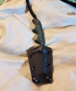 COLUMBIA RIVER KNIFE & TOOL CRKT Minimalist Tanto Neck Knife: Compact Fixed Blade Knife, Folts Utility Knife with Bead Blast Blade, Resin Infused Fiber Handle, and Sheath 2386 31 81mR3iPdHvL 1