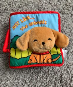 ToBe ReadyForLife Stimulating Baby Books 0-6 Months and 6-12 Months Infants | Crinkle Books for Babies Makes Great Toys Gift for 1 Year Old | Soft Cloth Animals Baby Books for Baby Gift Blue 39 81mSPMWyD1L