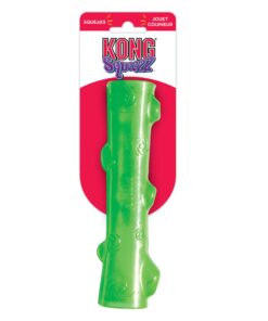 Alternative view of KONG - Squeezz Stick - Strong Squeaky Dog Toy, Squeaks even if punctured - For Large Dogs (Assorted Colors)
