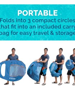 Kelsyus Spring Float Pool Lounger Chair, Light Blue Chaise 24 81mTesmM L