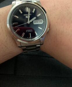 SEIKO 5 Men's SNK793 Automatic Stainless Steel Watch with Blue Dial 39 81mUftabVUL