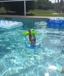 GoFloats Inflatable Pool and Hot Tub Drink Holders (3 Pack) (Choose - Unicorn, Flamingo, Palm Tree and More) 35 81mVeo6tDwL