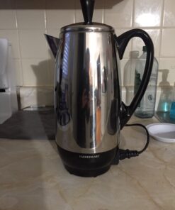 Farberware 12-Cup Electric Percolator Coffee Pot, Premium Stainless Steel, FCP412 12 Cup 36 81mX7S09emL