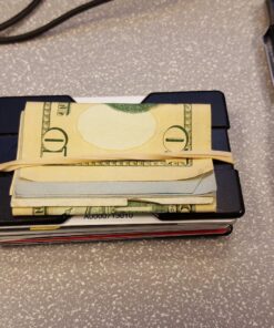 Radix One Slim Wallet - Minimalist Ultralight Polycarbonate Money Clip Black/Black 50 81mXLtjN6YL