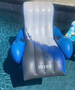 Intex Floating Recliner Inflatable Lounge, 71in X 53in, Multicolor 1 Pack 26 81mZD5tjBUL