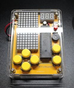 DIY Soldering Project Game Kit Retro Classic Electronic Soldering Kit with 5 Retro Classic Games and Acrylic Case, Idea for STEM High School Family Education Friends by Etoput Yellow 38 81ma1Qlx1EL
