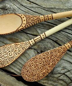 Alternative view of Kitchen Wooden Spoons Mixing Baking Serving Utensils Puppets 12 In - 12 Pack