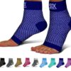 SB SOX Plantar Fasciitis Relief Socks (1 Pair) for Women & Men - Best Compression Sleeves for All Day Wear with Foot/Arch Support for Pain Relief (Navy, Small) Navy