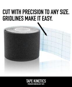 TAPE KINETICS Premium Kinesiology Tape | 2" x 16.4 ft | Waterproof & Latex-Free (Black, Pink, Blue or Beige) Black Tie 11 81mdkzhlXL