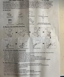 Perfect Pools Pool Spa Jacuzzi Pond Mini Jet Vac Vacuum Cleaner w/ Brush, Bag, and 4' Pole 37 81mfaxYAm L