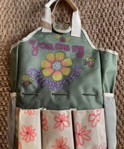 Garden Tool Set | Garden Tools Organizer Tote | Gardening Gloves Included Great Garden Tools for Woman and Men | 9 Piece Garden Accessories Tool Organizer Kit | Gardening Gifts | Gardeners Supply Green 30 81mg9ZYbnL