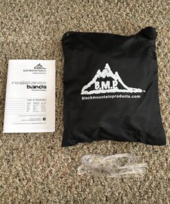 Black Mountain Products Resistance Band Set with Door Anchor, Ankle Strap, Exercise Chart, and Carrying Case 46 81mhSzH uDL
